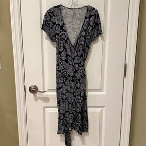 Loft Floral Wrap Dress XS